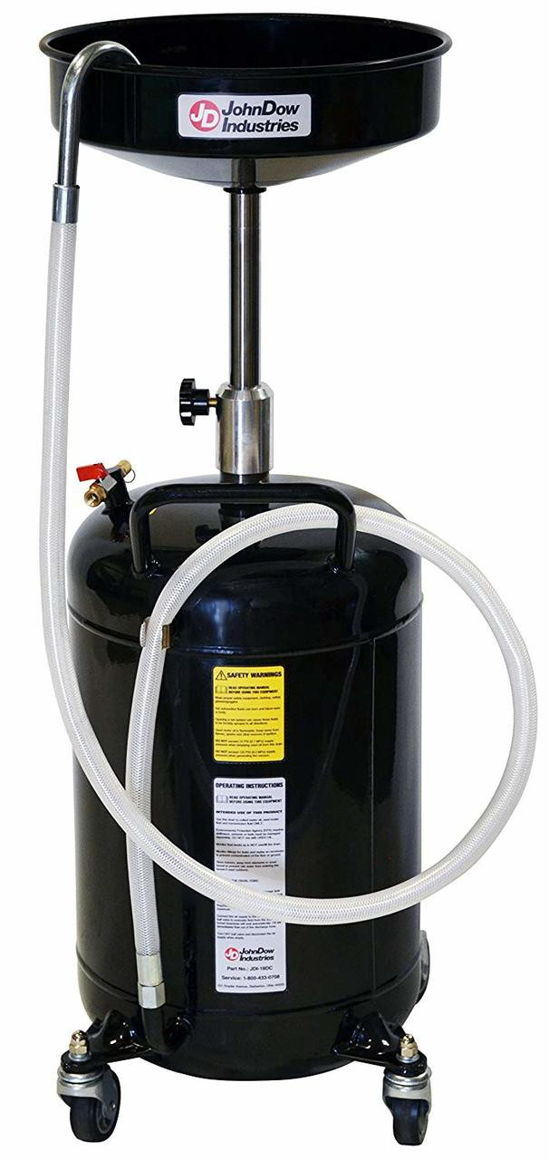 John Dow JDI-18DC 18 gallon Self-Evacuating Portable Oil Drain